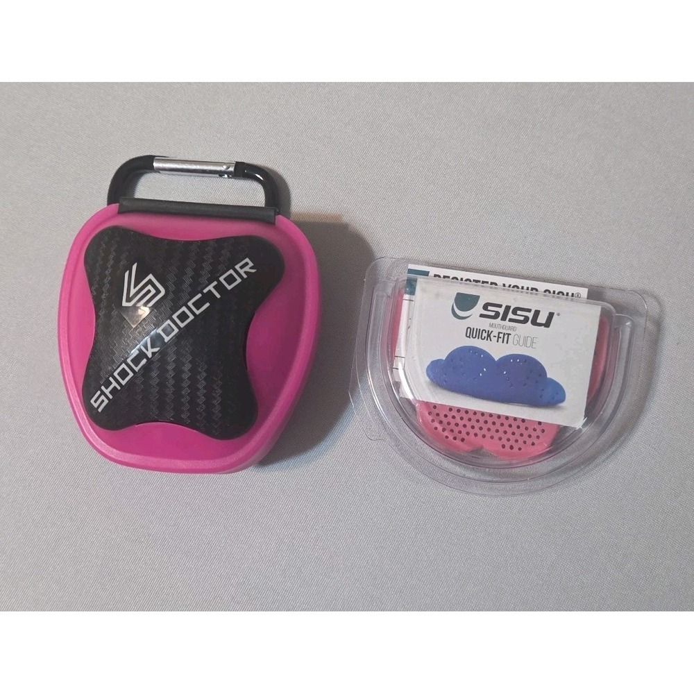 Shock Doctor Pink mouth guard holder mouthguard football sportswear Taekwondo